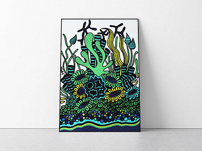 Aqua Life Acrylic Painting By Sapna Kissoondoyal On Dribbble Aqua Life Acrylic Painting By Sapna Kissoondoyal On Dribbble