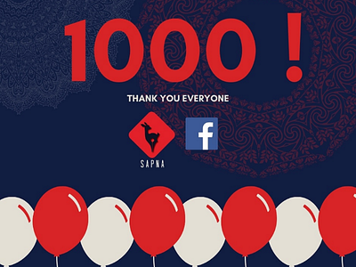 Thank you everyone artist célébration design facebook graphic design likes mandala sapna web design