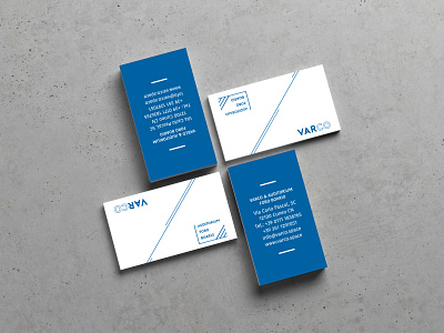 Varco business cards brand branding business cards contemporary corporate design illustration logo modern vector