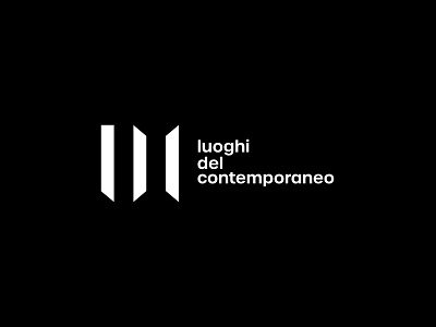 Luoghi del contemporaneo brand branding contemporary contemporary art corporate graphic design logo logo design logodesign minimalism modern modernism typography vector