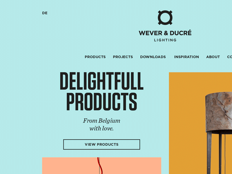 Wever & Ducré Website branding clean colors colours design grid layout minimal modern simple typo typography ui web website