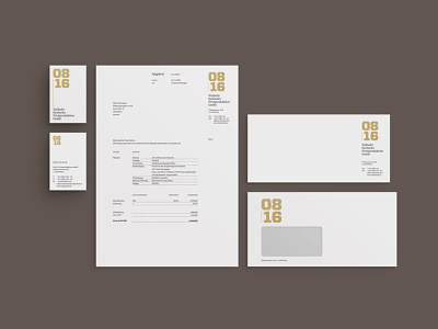 0816 Corporate Design –> Stationery brand identity branding clean corporate design graphicdesign illustration logo logodesign minimalist print stationery typography