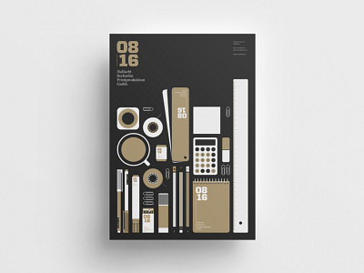 08/16 Corporate Design –> Poster art brand identity corporate design graphicdesign illustration minimal minimalism poster poster art posterdesign print swiss vector white black gold