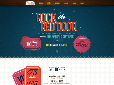 Rock the Red Door Halloween Promo Website