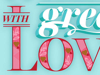 Valentine's Day Poster typography