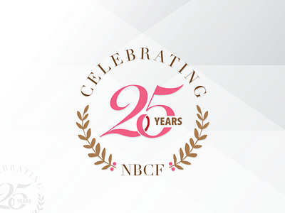 25 Year Anniversary Mark brand identity logo