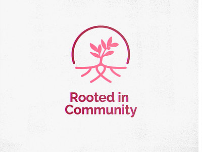 Rooted in Community brand branding graphic logo mark