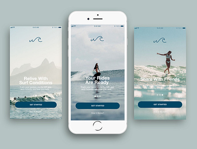 Wave Rider app mockup