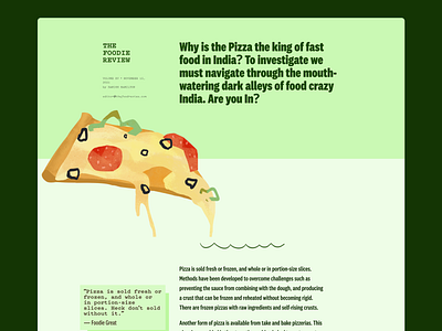 Food blog design article blog color colorful figma food layout magazine