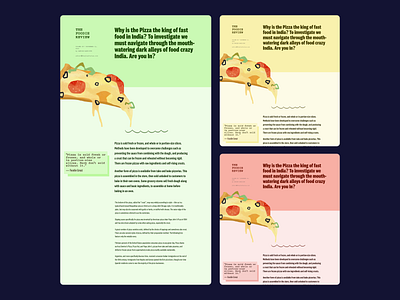 Food blog design - Color exploration article blog color colorful figma food layout magazine