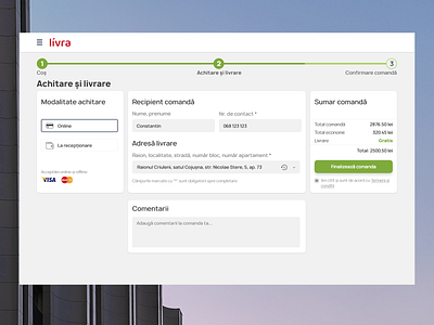Livra - Payment page