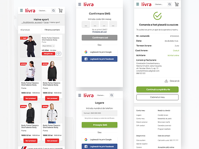 Livra - Listing, registration, confirmation design e commerce website ui ux ux ui web website website design