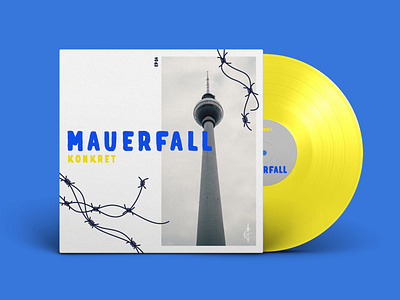 vinyl cover mauerfall coverart coverartwork design design for music graphicdesign illustration music vinylcover