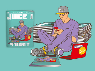 Coverillustration for the last issue of JUICE Magazine