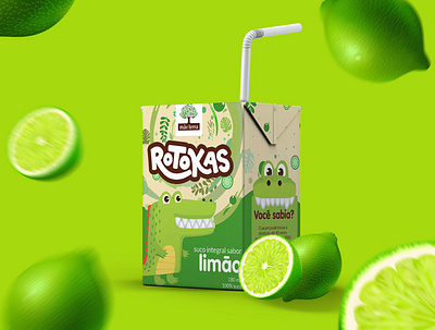 Rotokas - packing branding design food green identity illustrator lemon lettering logo packing typography vector