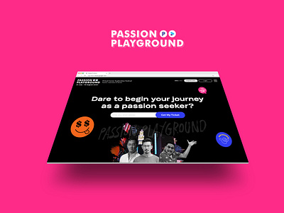 Passion Playground Festival branding desktop festival passion speakers ui ux web webinar website