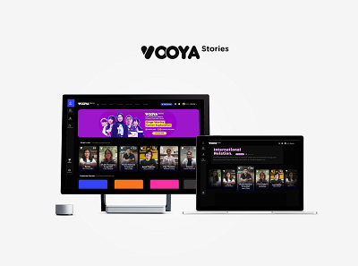 Vooya Stories - UI / UX Website Platform Design app branding design icon illustration logo typography ui ux vector