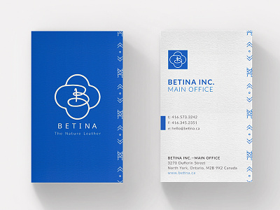 Betina Business Card business card design layout stationery