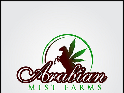 Arabian Mist Farrm arabian logo branding business logo design farm logo flat horse logo illustration logo logo design minimal minimalist logo