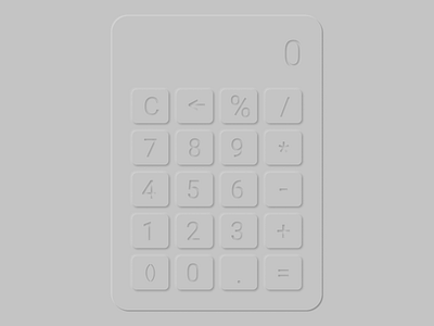 CALCULATOR/NEOMORPHISM