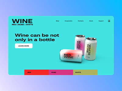 WINE | RED | ROSE | WHITE app branding illustration illustrator minimal ui ux vector web website