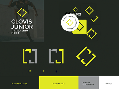 Clovis Junior Personal Trainer abstract brand branding graphic design logo minimalism minimalist symbol