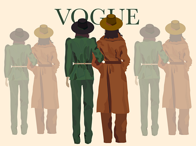 Vogue Theme design fashion flat illustration illustration art illustrations illustrator vogue