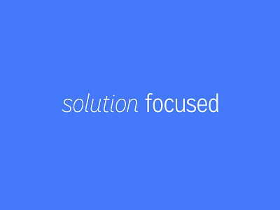 Solution Focused blue logo solution focused therapy thin