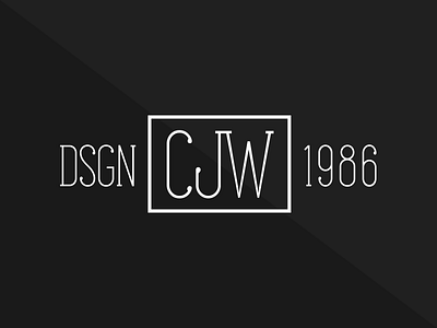 CJW Brand black and white brand cjw logo monogram