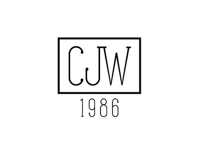 CJW Monogram black and white brand cjw logo monogram