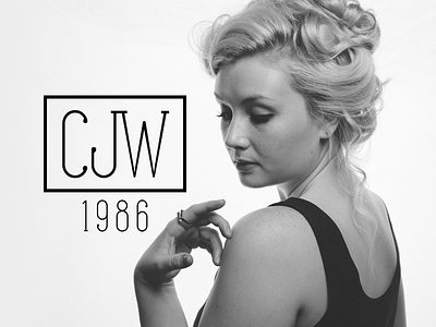 CJW Photography 1986 brand cjw icon ligature logo monogram photography