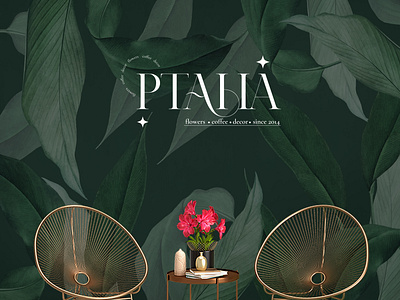 Ptaha flowers branding.