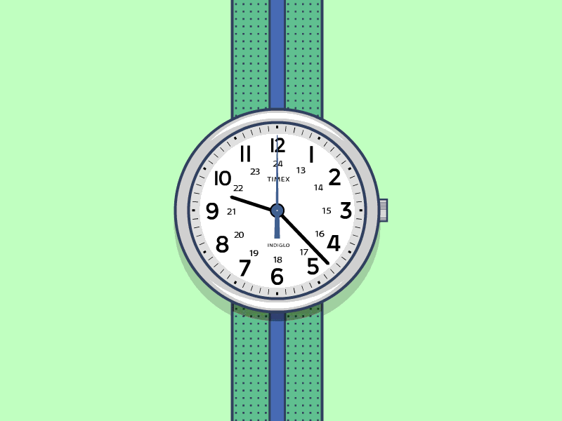 The Weekender [animated] [css3] [x2] animated clock css watch