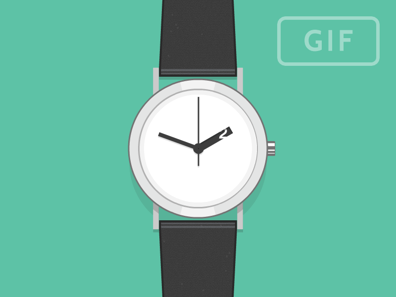 Extra Normal *GIF* animated clock css watch wrist