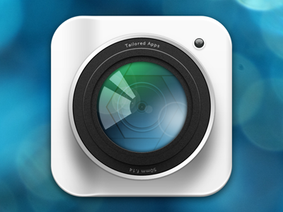 Camera Icon camera icon illustration iphone icon lens reflection