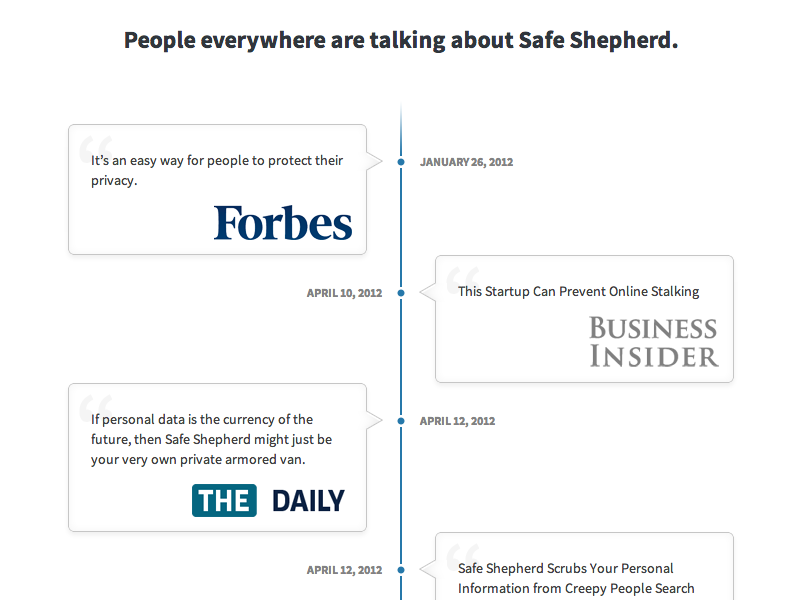 Safe shepherd timeline