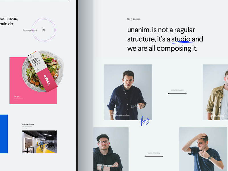 unanim.studio is live. agency branding clean creative portfolio studio ui webdesign website