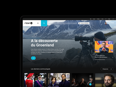 Optimised experience for RTBF Pro. card design news news card platform search tool ui ux video video card webdesign website