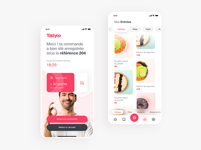 Tastyoo, a new foodtech brand app app design application food food app menu mobile scrolling ui