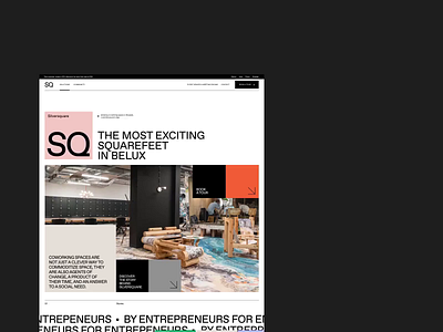 Silversquare.eu box clean color coworking design designer grid minimal simple webdesign whitespace