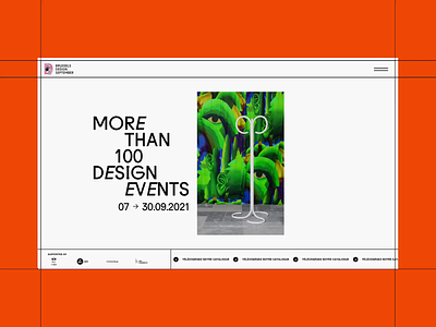 Brussels Design September is online artist brutalism clean exhibition gallery grid nuxt photography typography ux webdesign website
