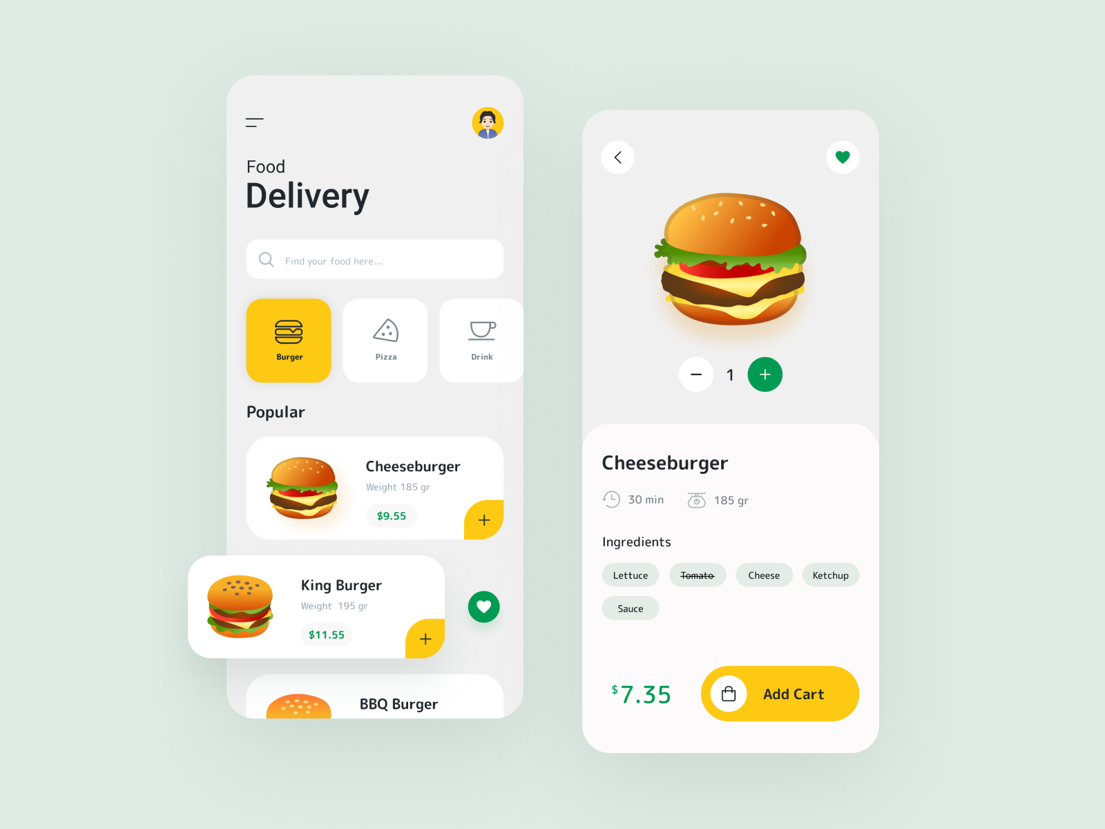 Food Delivery App by Mihrimah Şuheda Baştaş on Dribbble