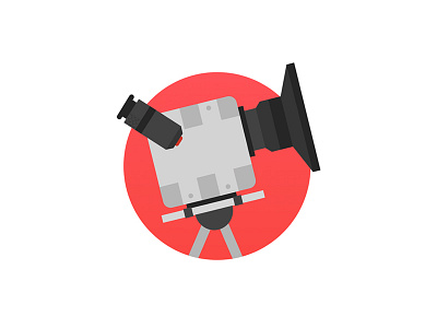 RED camera icon camera icon logo red