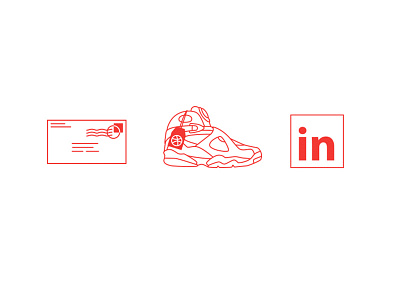 Site Icons dribbble email icon icons jordan 8 jordans linkedin