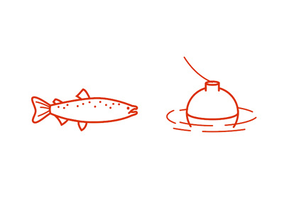 Fishin fish fishing icons