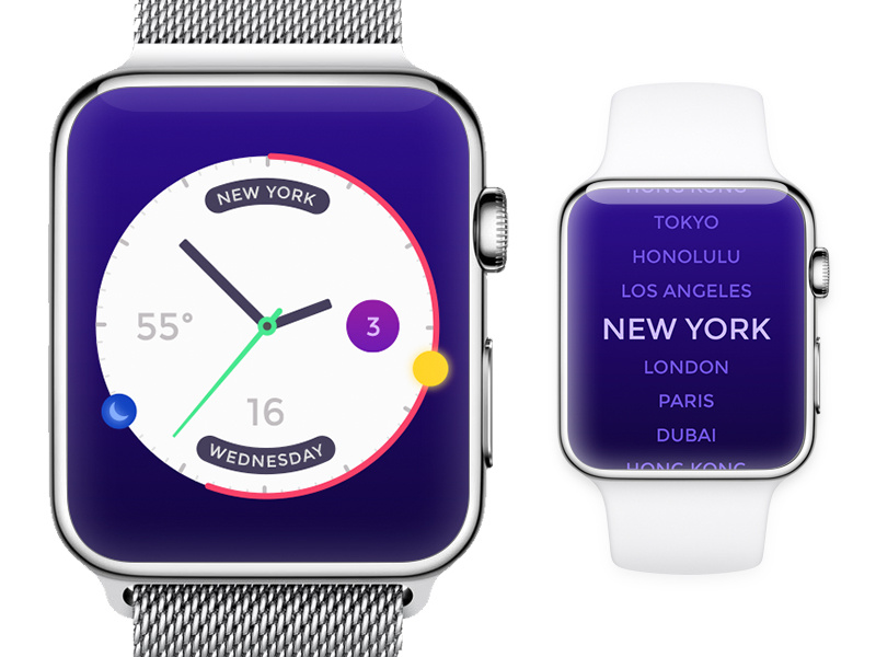 World Time Apple Watch Face By Ryan Blackman On Dribbble