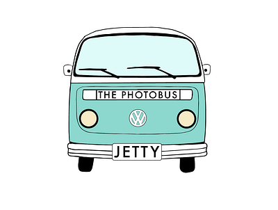 Brand Mark for Jetty the Photobus branding design icon illustration illustrator logo vector