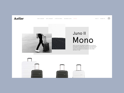 Antler - Category Page category page design flat luggage product design product listing suitcase ui uiux ux web webdesign website website design