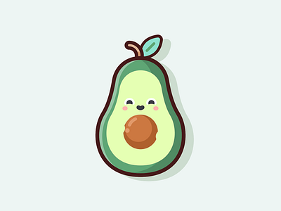 Avocado Illustration illustration