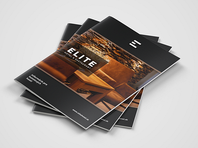 Brochure A4 - ELITE Hotel & Restaurant a4 a4 brochure brand design brand identity branding brochure clever creative design flat hotel ui